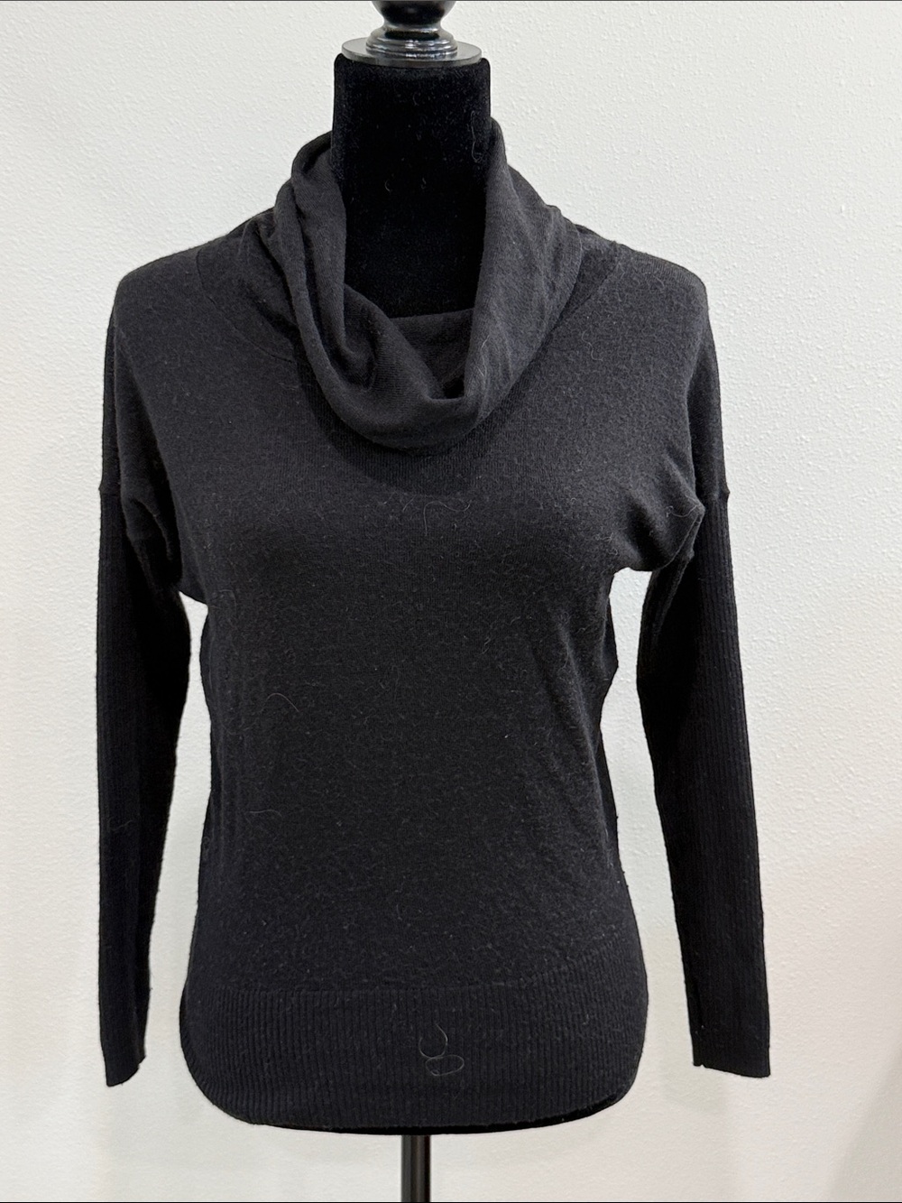 Black Cowl Neck Women's Sweater - wool blend from LOFT